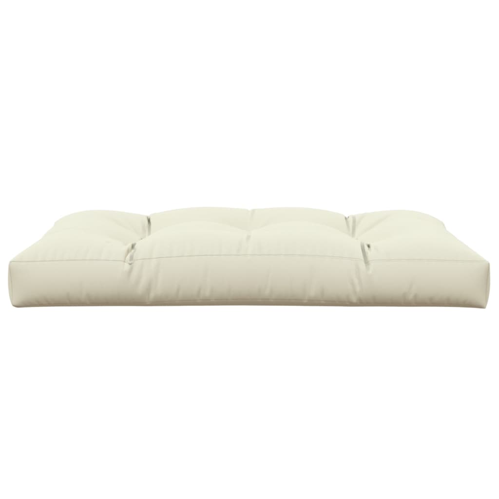 vidaXL Pernă pentru paleți, crem, 120x80x12 cm, material textil