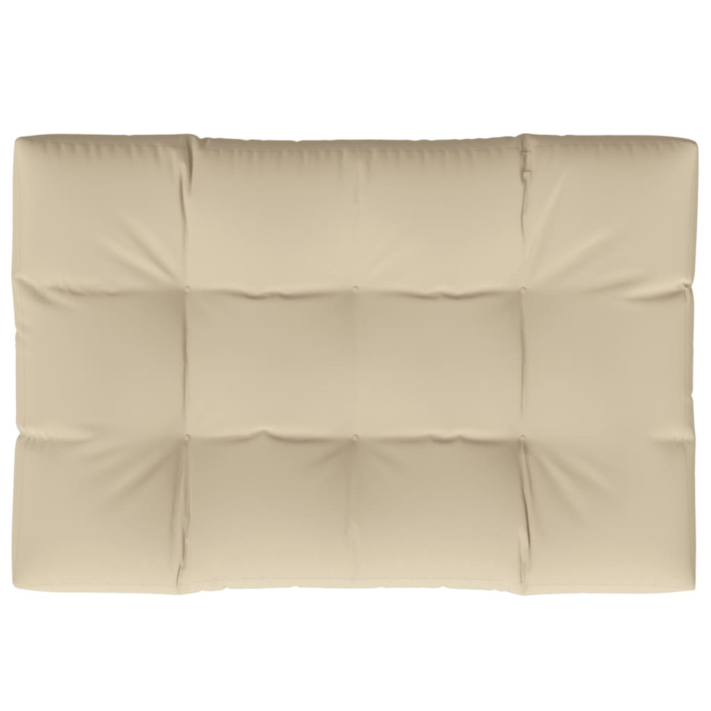 vidaXL Pernă pentru paleți, bej, 120x80x12 cm, material textil