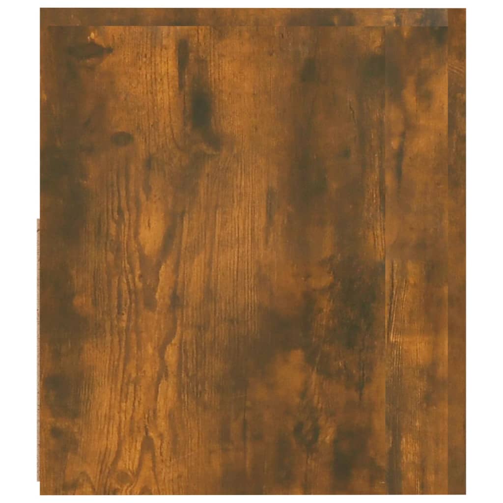 vidaXL Noptiere cu lumini LED, 2 buc., stejar afumat, 60x35x40 cm