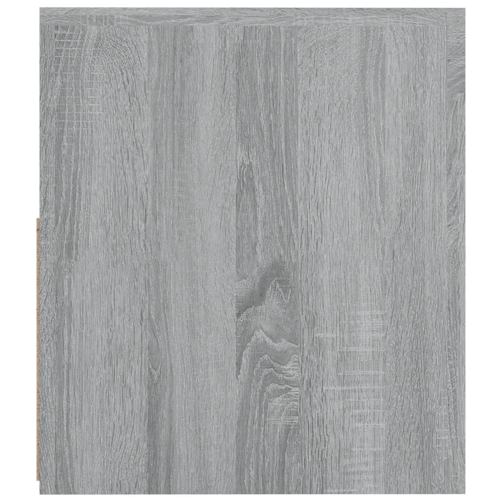 vidaXL Noptiere cu lumini LED, 2 buc., gri sonoma, 60x35x40 cm