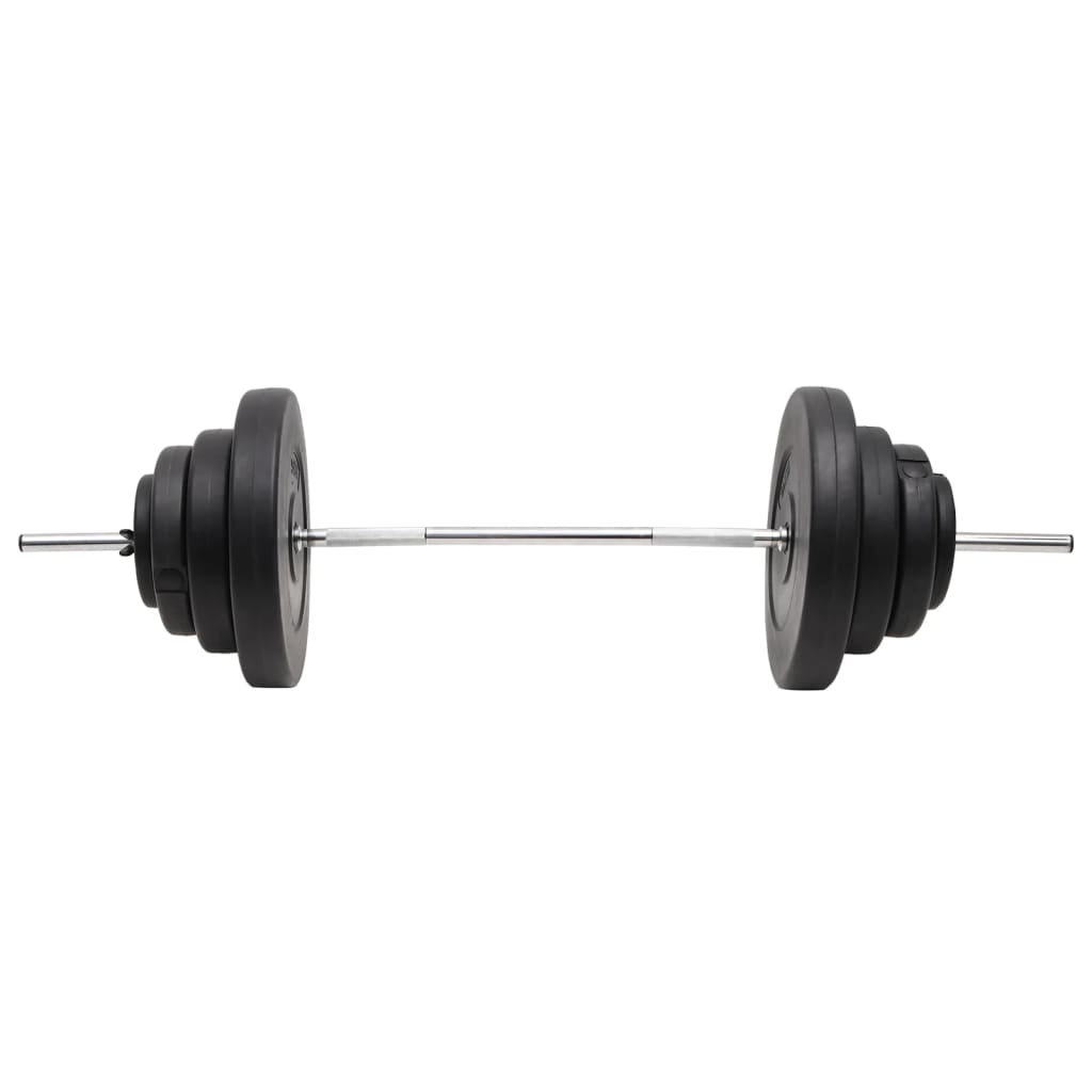 vidaXL Set halteră cu discuri de greutăți, 60 kg