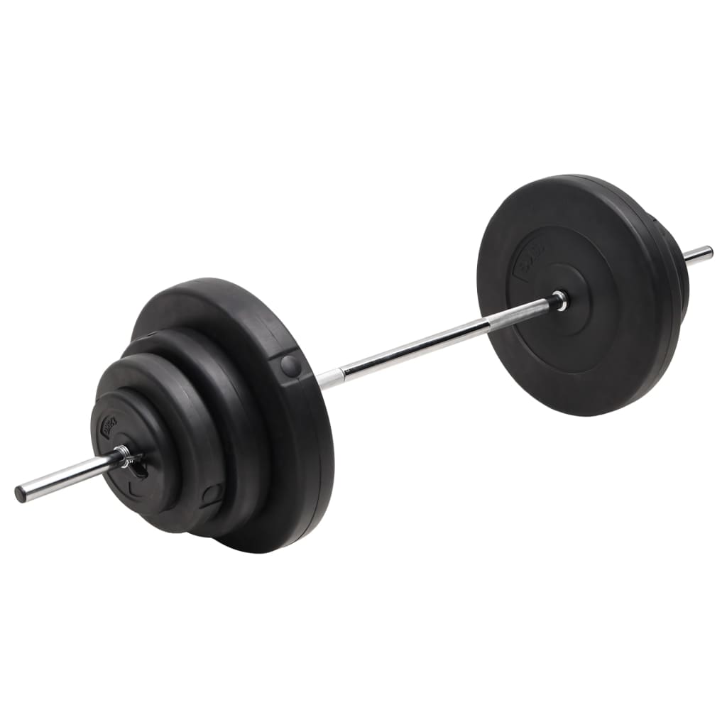 vidaXL Set halteră cu discuri de greutăți, 60 kg