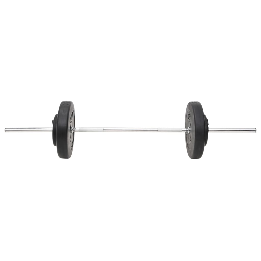 vidaXL Haltă și gantere cu plăci de greutate, 60 kg vidaXL Haltă și gantere cu plăci de greutate, 60 kg
