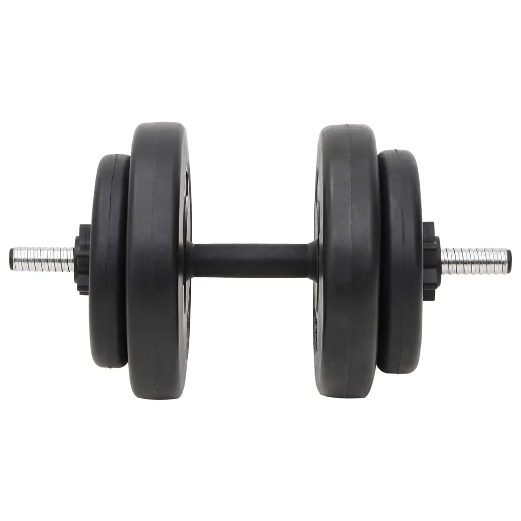 vidaXL Haltă și gantere cu plăci de greutate, 60 kg vidaXL Haltă și gantere cu plăci de greutate, 60 kg