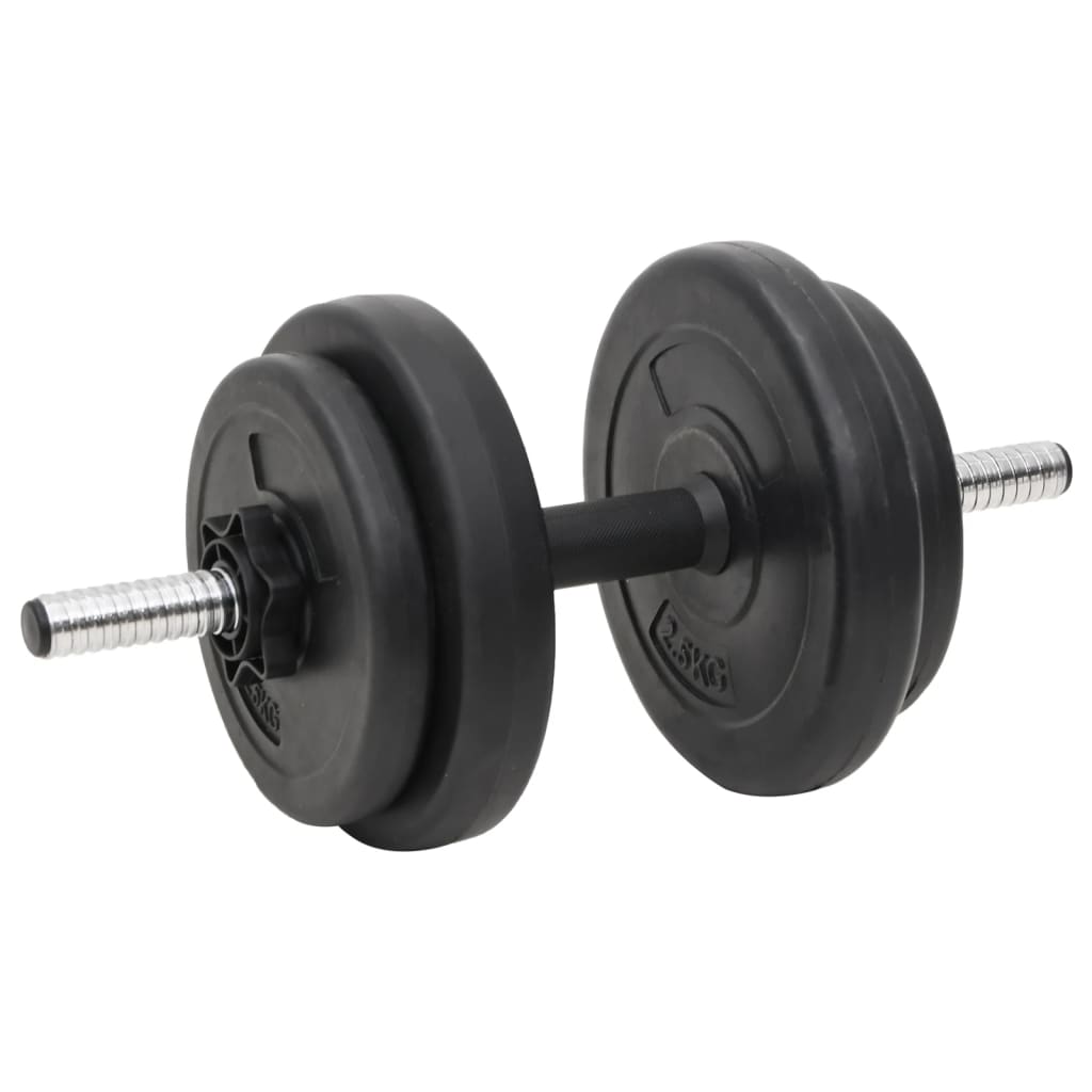 vidaXL Set de halteră și gantere cu plăci de greutate, 90 kg