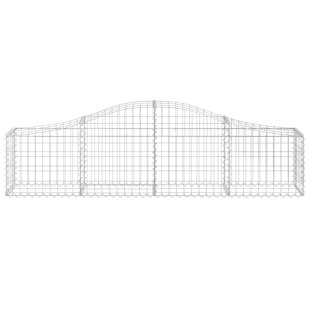 vidaXL Coșuri gabion arcuite 11 buc, 200x30x40/60 cm, fier galvanizat vidaXL Coșuri gabion arcuite 11 buc, 200x30x40/60 cm, fier galvanizat
