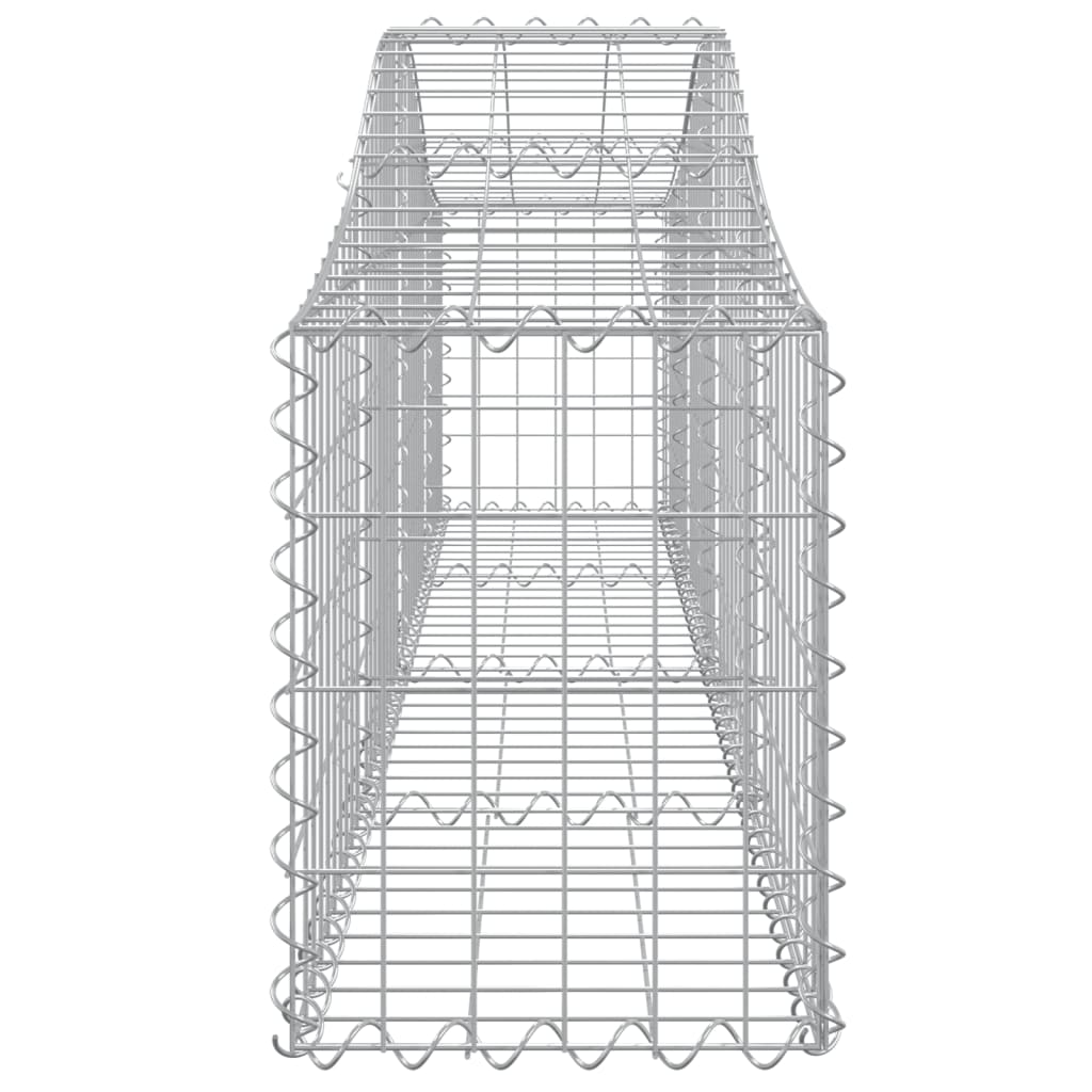 vidaXL Coșuri gabion arcuite 11 buc, 200x30x40/60 cm, fier galvanizat vidaXL Coșuri gabion arcuite 11 buc, 200x30x40/60 cm, fier galvanizat