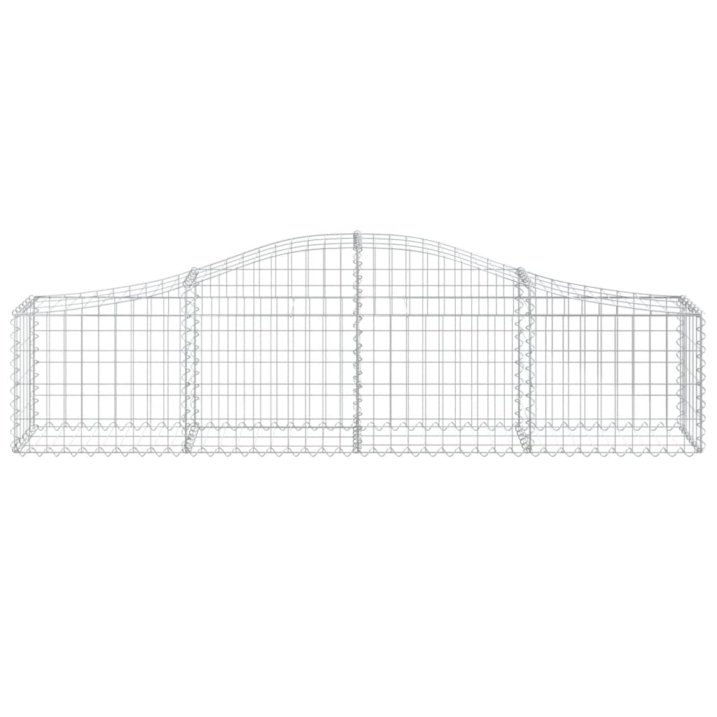vidaXL Coșuri gabion arcuite 14 buc, 200x30x40/60 cm, fier galvanizat vidaXL Coșuri gabion arcuite 14 buc, 200x30x40/60 cm, fier galvanizat