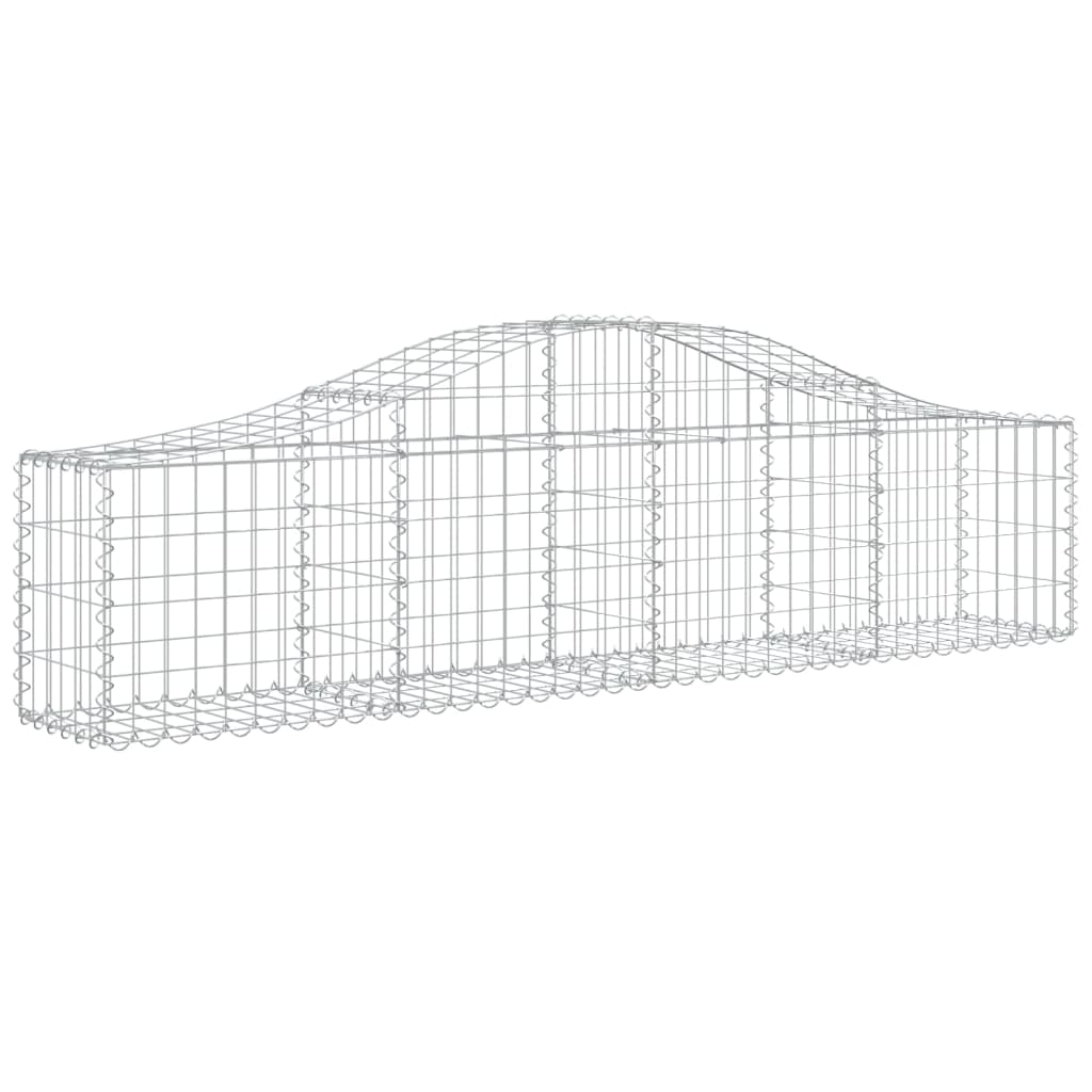 vidaXL Coșuri gabion arcuite 15 buc, 200x30x40/60 cm, fier galvanizat vidaXL Coșuri gabion arcuite 15 buc, 200x30x40/60 cm, fier galvanizat