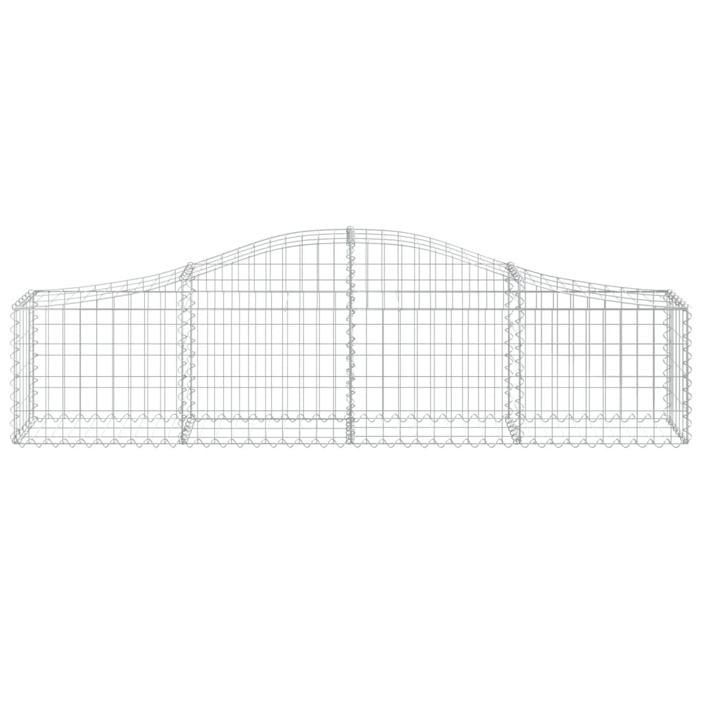 vidaXL Coșuri gabion arcuite 18 buc, 200x30x40/60 cm, fier galvanizat vidaXL Coșuri gabion arcuite 18 buc, 200x30x40/60 cm, fier galvanizat