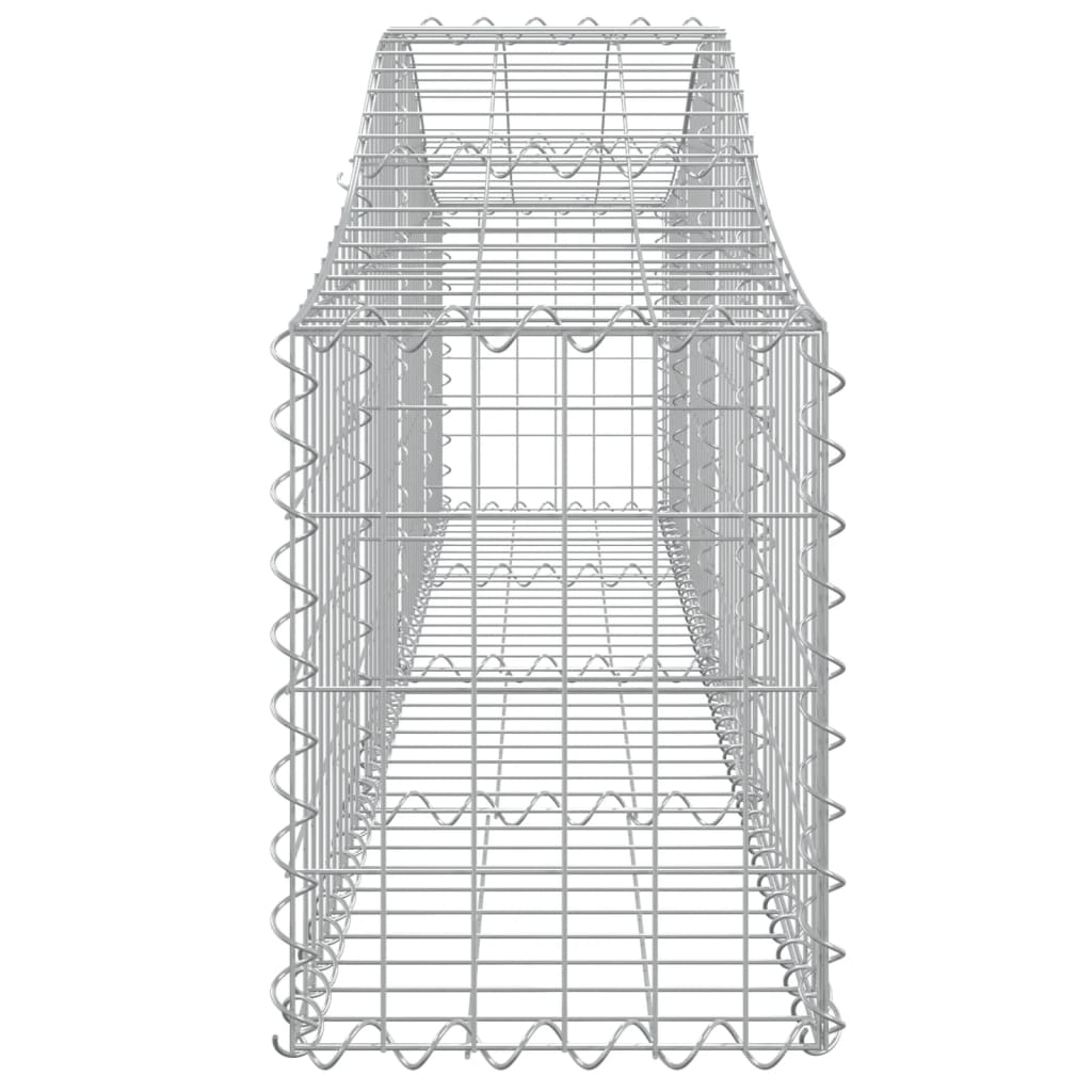 vidaXL Coșuri gabion arcuite 18 buc, 200x30x40/60 cm, fier galvanizat vidaXL Coșuri gabion arcuite 18 buc, 200x30x40/60 cm, fier galvanizat