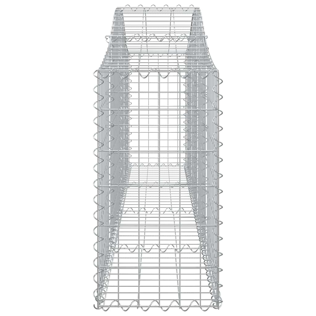 vidaXL Coșuri gabion arcuite 2 buc, 200x30x60/80 cm, fier galvanizat vidaXL Coșuri gabion arcuite 2 buc, 200x30x60/80 cm, fier galvanizat