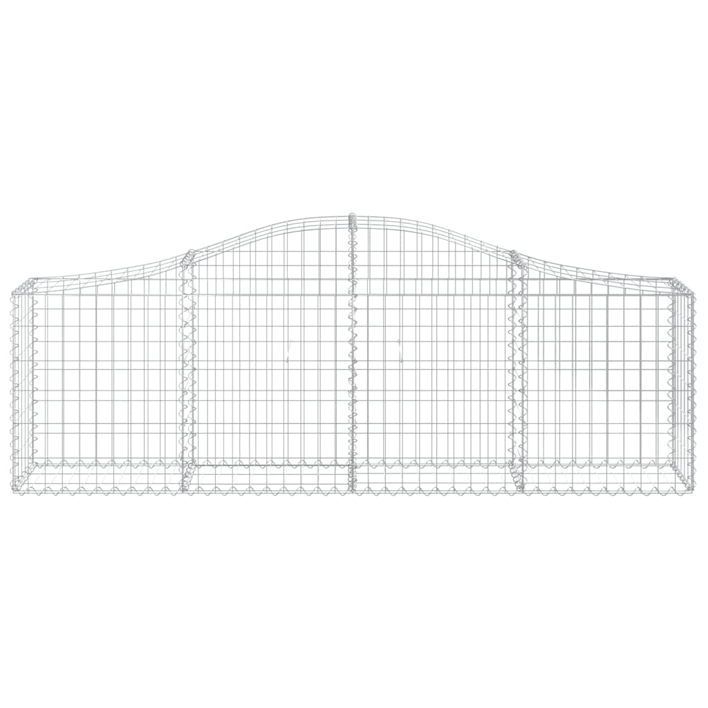 vidaXL Coșuri gabion arcuite 10 buc, 200x30x60/80 cm, fier galvanizat vidaXL Coșuri gabion arcuite 10 buc, 200x30x60/80 cm, fier galvanizat