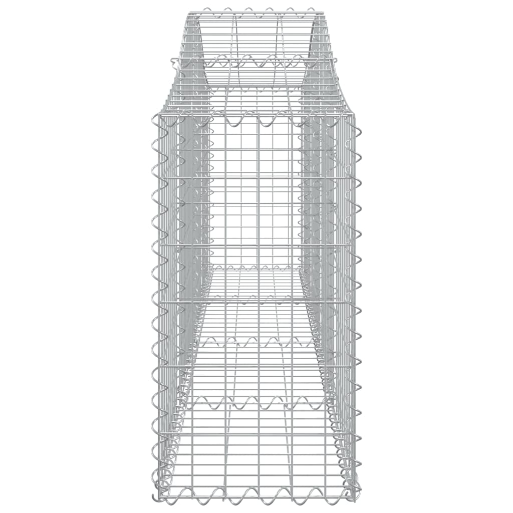 vidaXL Coșuri gabion arcuite 10 buc, 200x30x60/80 cm, fier galvanizat vidaXL Coșuri gabion arcuite 10 buc, 200x30x60/80 cm, fier galvanizat