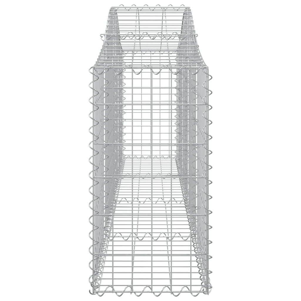 vidaXL Coșuri gabion arcuite 11 buc, 200x30x60/80 cm, fier galvanizat vidaXL Coșuri gabion arcuite 11 buc, 200x30x60/80 cm, fier galvanizat