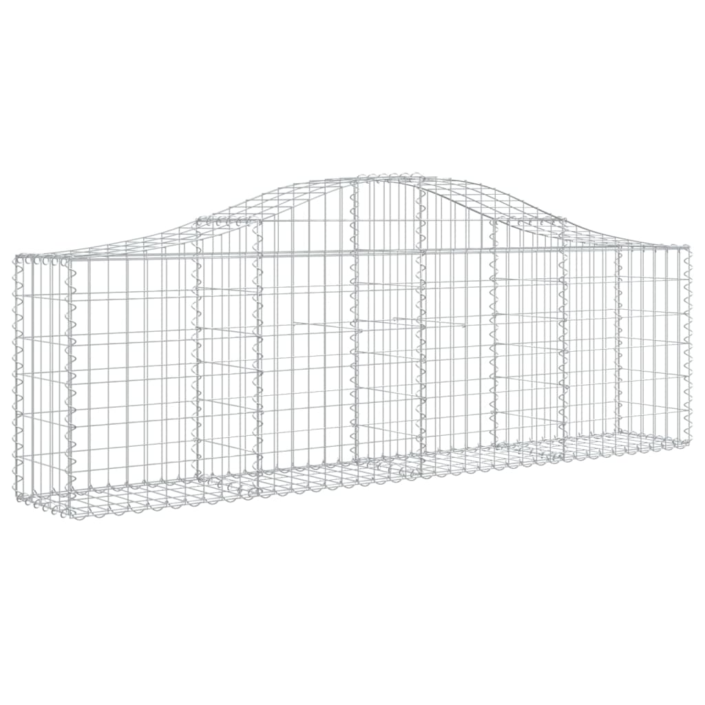 vidaXL Coșuri gabion arcuite 20 buc, 200x30x60/80 cm, fier galvanizat vidaXL Coșuri gabion arcuite 20 buc, 200x30x60/80 cm, fier galvanizat