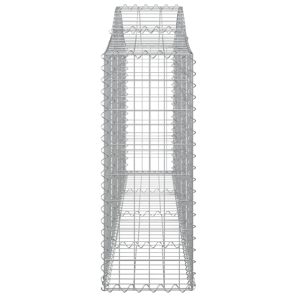 vidaXL Coșuri gabion arcuite 10 buc, 200x30x80/100cm, fier galvanizat vidaXL Coșuri gabion arcuite 10 buc, 200x30x80/100cm, fier galvanizat