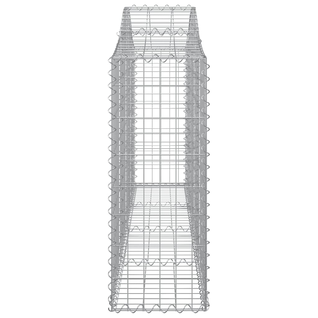 vidaXL Coșuri gabion arcuite 11 buc, 200x30x80/100cm, fier galvanizat vidaXL Coșuri gabion arcuite 11 buc, 200x30x80/100cm, fier galvanizat