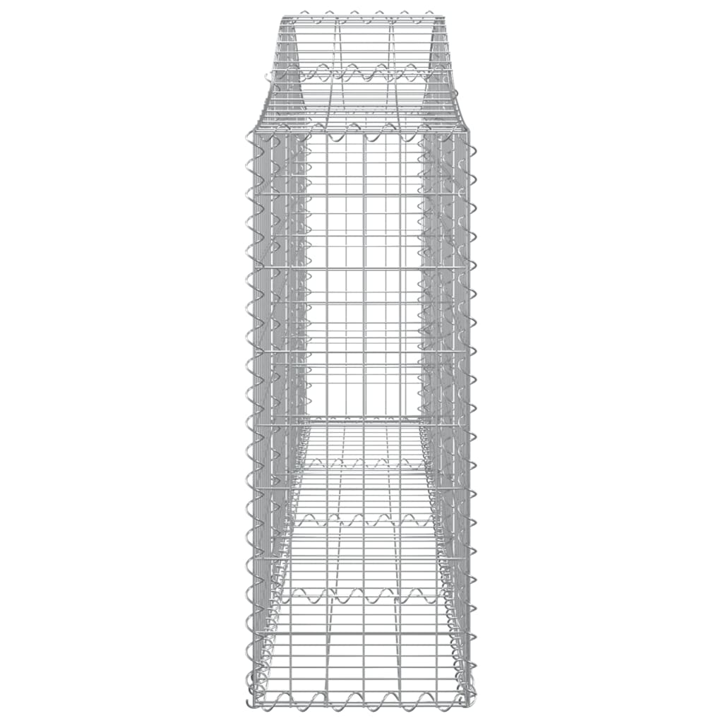 vidaXL Coșuri gabion arcuite 14 buc, 200x30x80/100cm, fier galvanizat vidaXL Coșuri gabion arcuite 14 buc, 200x30x80/100cm, fier galvanizat