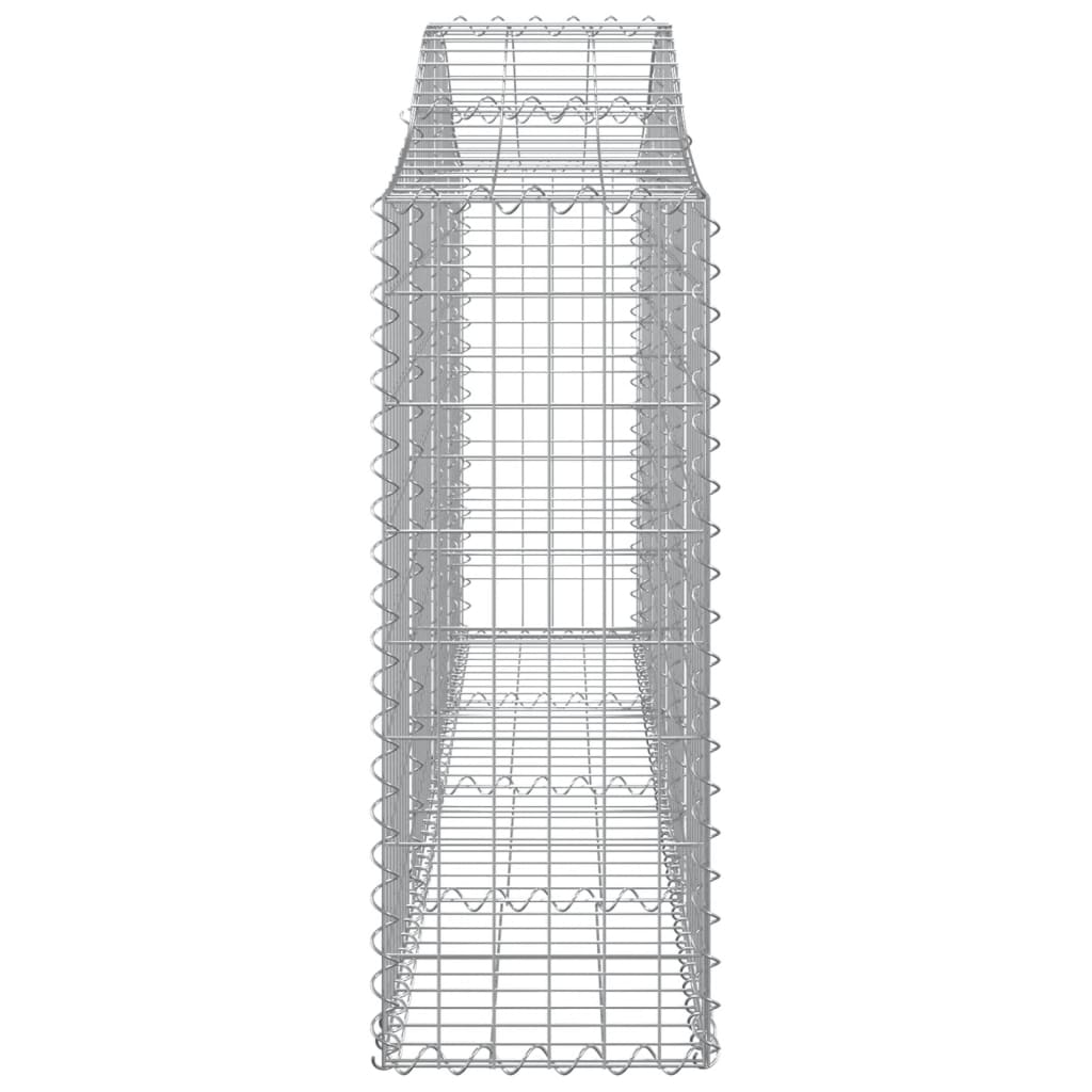 vidaXL Coșuri gabion arcuite 20 buc, 200x30x80/100 cm, fier galvanizat vidaXL Coșuri gabion arcuite 20 buc, 200x30x80/100 cm, fier galvanizat