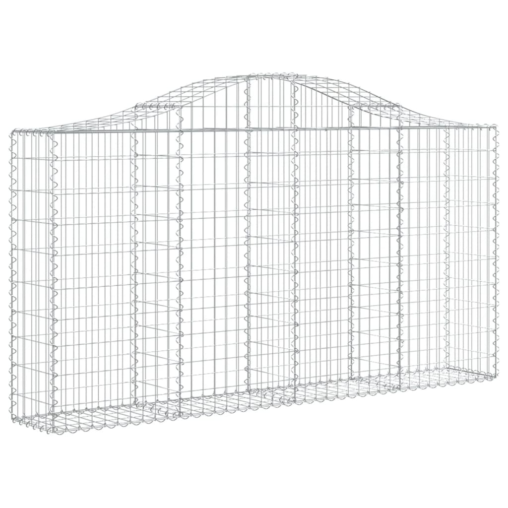 vidaXL Coșuri gabion arcuite 11 buc, 200x30x100/120 cm fier galvanizat vidaXL Coșuri gabion arcuite 11 buc, 200x30x100/120 cm fier galvanizat