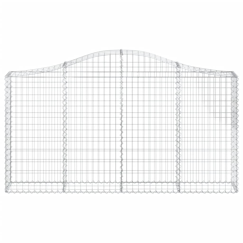 vidaXL Coșuri gabion arcuite 11 buc, 200x30x100/120 cm fier galvanizat vidaXL Coșuri gabion arcuite 11 buc, 200x30x100/120 cm fier galvanizat