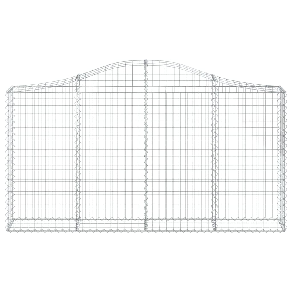 vidaXL Coșuri gabion arcuite 15 buc, 200x30x100/120 cm fier galvanizat vidaXL Coșuri gabion arcuite 15 buc, 200x30x100/120 cm fier galvanizat