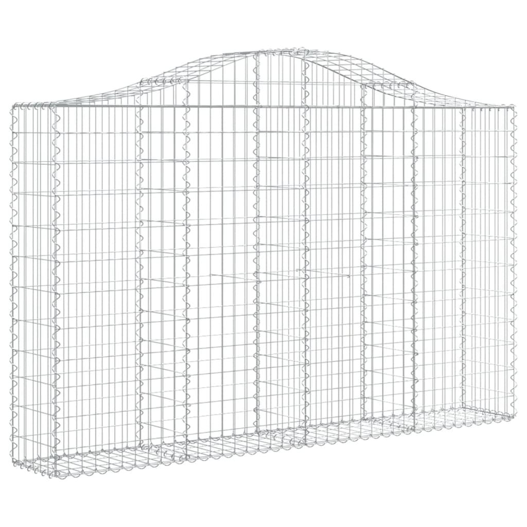 vidaXL Coșuri gabion arcuite 7 buc, 200x30x120/140 cm, fier galvanizat vidaXL Coșuri gabion arcuite 7 buc, 200x30x120/140 cm, fier galvanizat