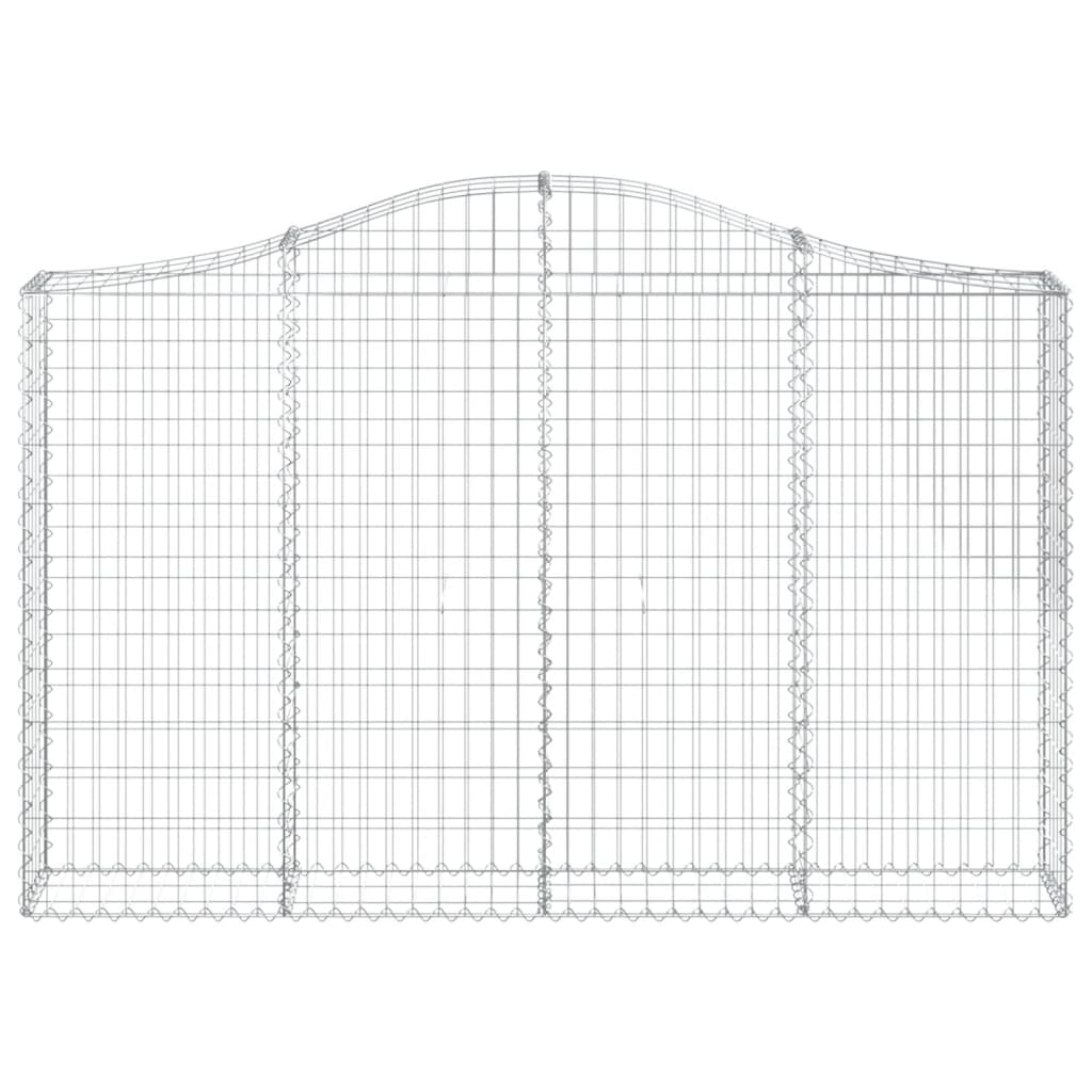 vidaXL Coșuri gabion arcuite 7 buc, 200x30x120/140 cm, fier galvanizat vidaXL Coșuri gabion arcuite 7 buc, 200x30x120/140 cm, fier galvanizat