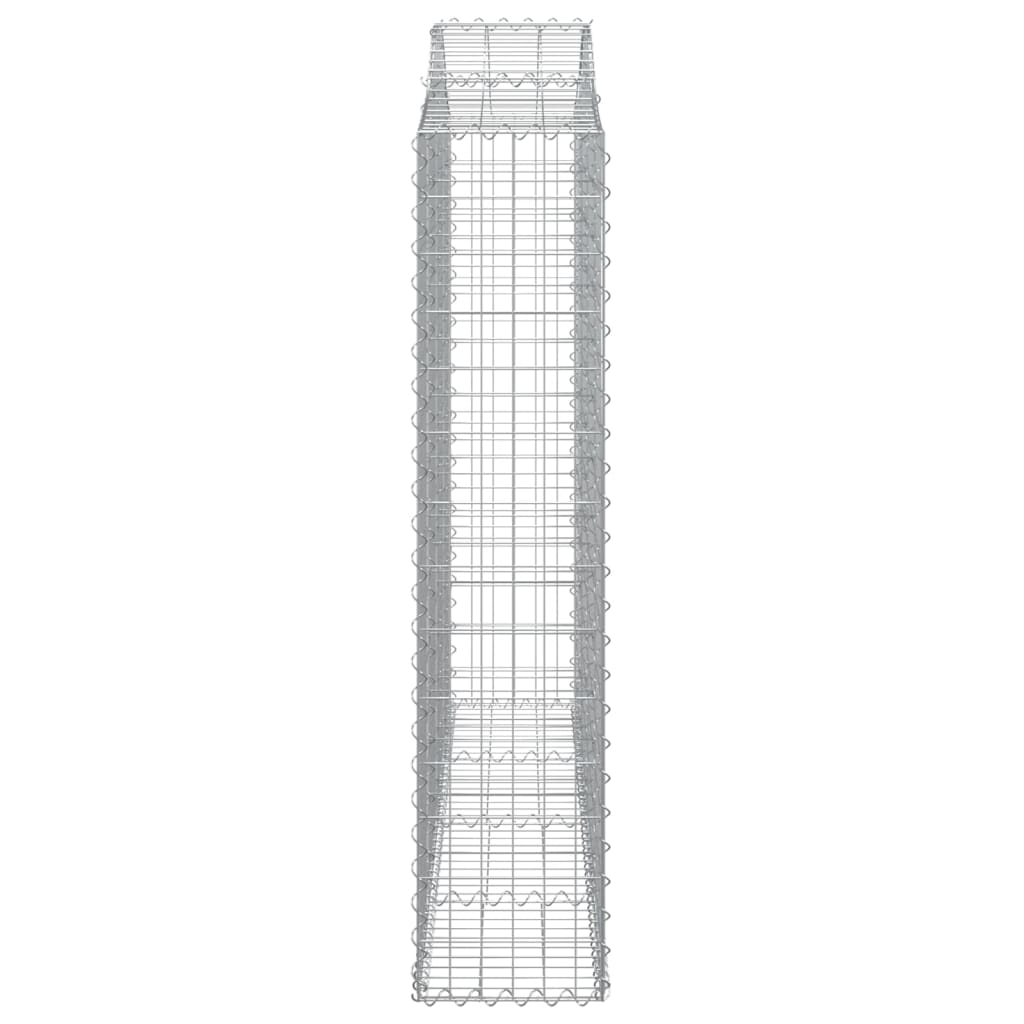 vidaXL Coșuri gabion arcuite 11 buc, 200x30x140/160cm, fier galvanizat vidaXL Coșuri gabion arcuite 11 buc, 200x30x140/160cm, fier galvanizat