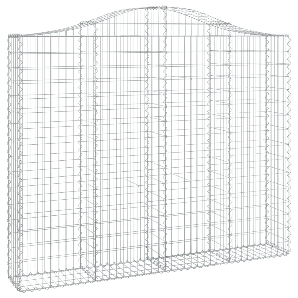 vidaXL Coșuri gabion arcuite 7 buc, 200x30x160/180 cm, fier galvanizat vidaXL Coșuri gabion arcuite 7 buc, 200x30x160/180 cm, fier galvanizat