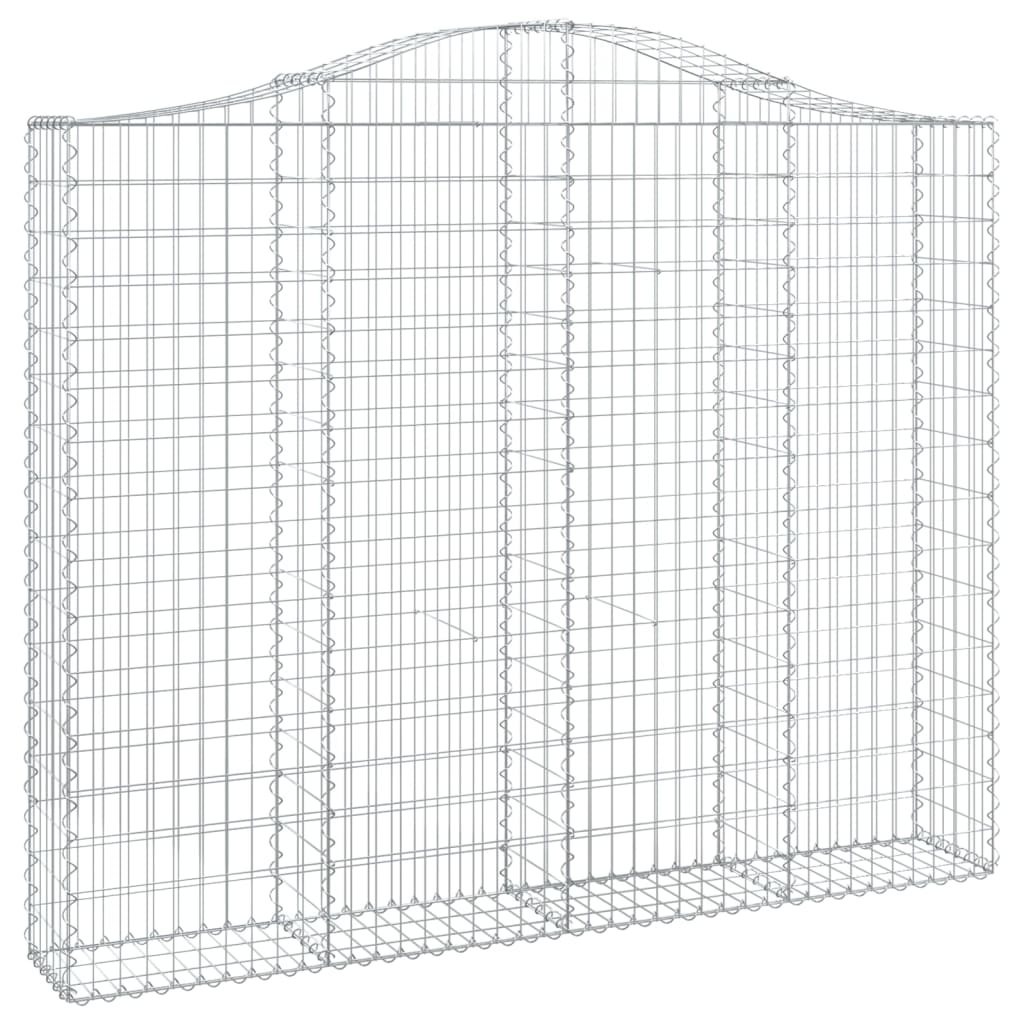 vidaXL Coș gabion arcuit, 11 buc, 200x30x160/180 cm, fier galvanizat vidaXL Coș gabion arcuit, 11 buc, 200x30x160/180 cm, fier galvanizat