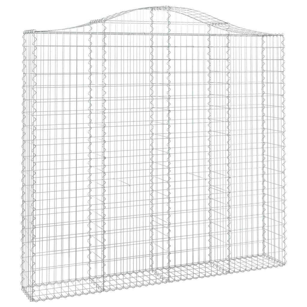 vidaXL Coșuri gabion arcuite 4 buc, 200x30x180/200cm, fier galvanizat