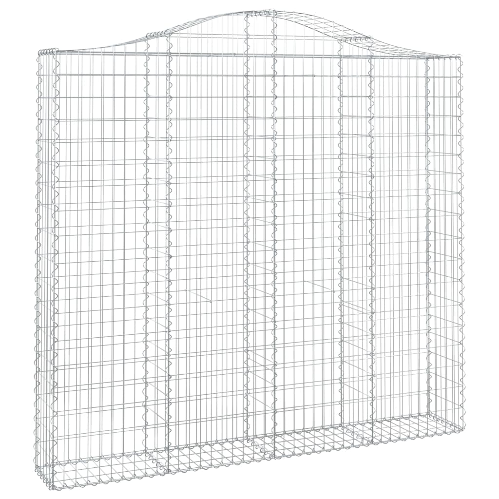 vidaXL Coșuri gabion arcuite 10 buc, 200x30x180/200cm, fier galvanizat vidaXL Coșuri gabion arcuite 10 buc, 200x30x180/200cm, fier galvanizat