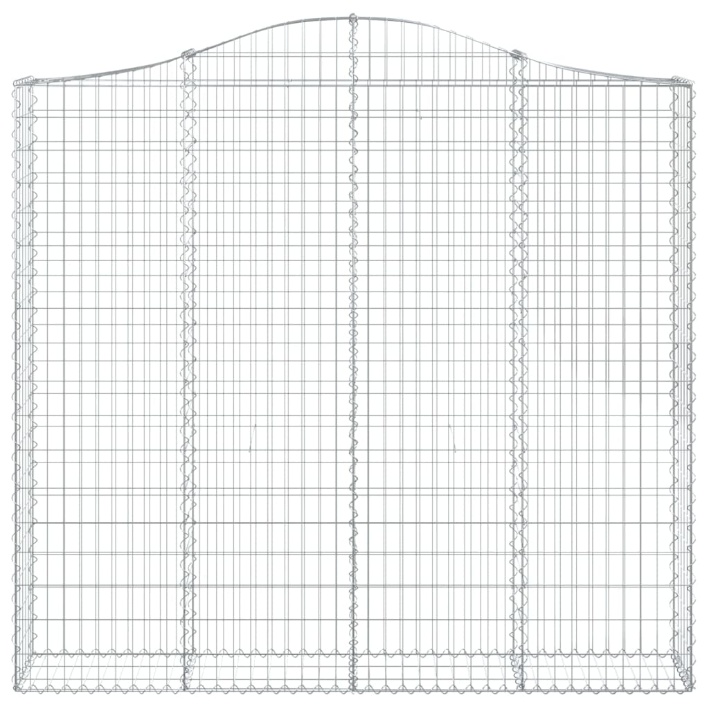 vidaXL Coșuri gabion arcuite 10 buc, 200x30x180/200cm, fier galvanizat vidaXL Coșuri gabion arcuite 10 buc, 200x30x180/200cm, fier galvanizat