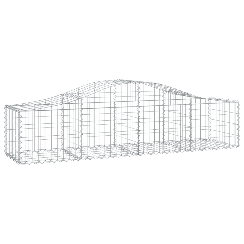vidaXL Coșuri gabion arcuite 10 buc, 200x50x40/60 cm, fier galvanizat vidaXL Coșuri gabion arcuite 10 buc, 200x50x40/60 cm, fier galvanizat
