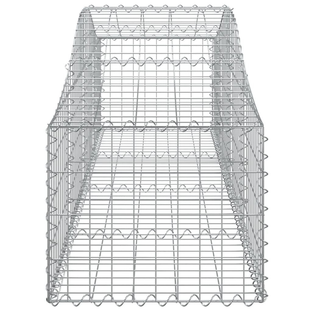 vidaXL Coșuri gabion arcuite 10 buc, 200x50x40/60 cm, fier galvanizat vidaXL Coșuri gabion arcuite 10 buc, 200x50x40/60 cm, fier galvanizat