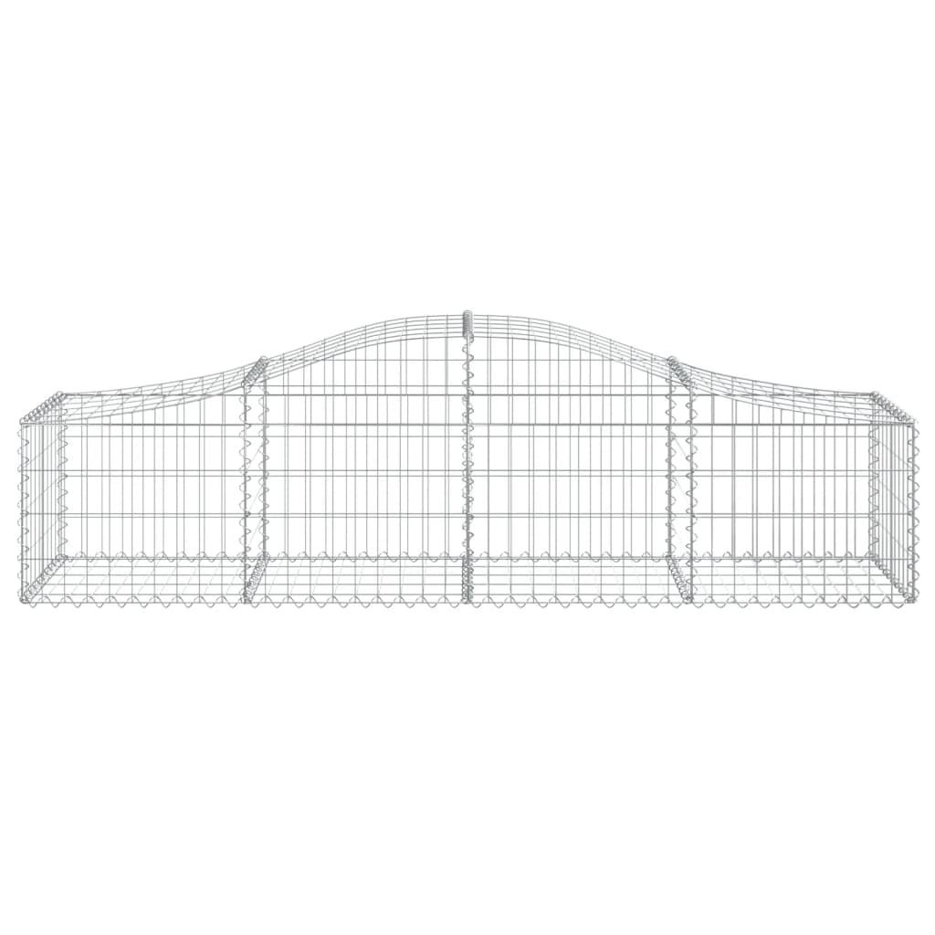 vidaXL Coșuri gabion arcuite 11 buc, 200x50x40/60 cm, fier galvanizat vidaXL Coșuri gabion arcuite 11 buc, 200x50x40/60 cm, fier galvanizat