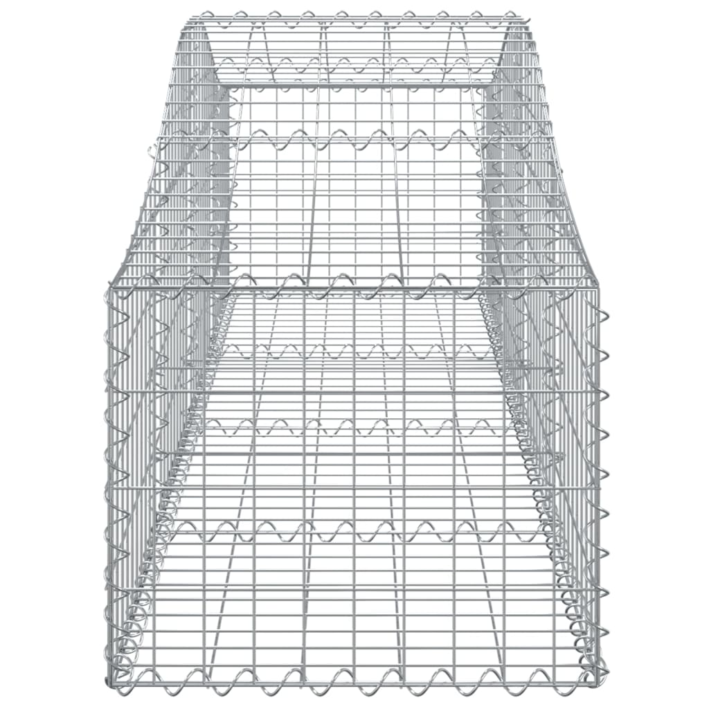 vidaXL Coșuri gabion arcuite 11 buc, 200x50x40/60 cm, fier galvanizat vidaXL Coșuri gabion arcuite 11 buc, 200x50x40/60 cm, fier galvanizat