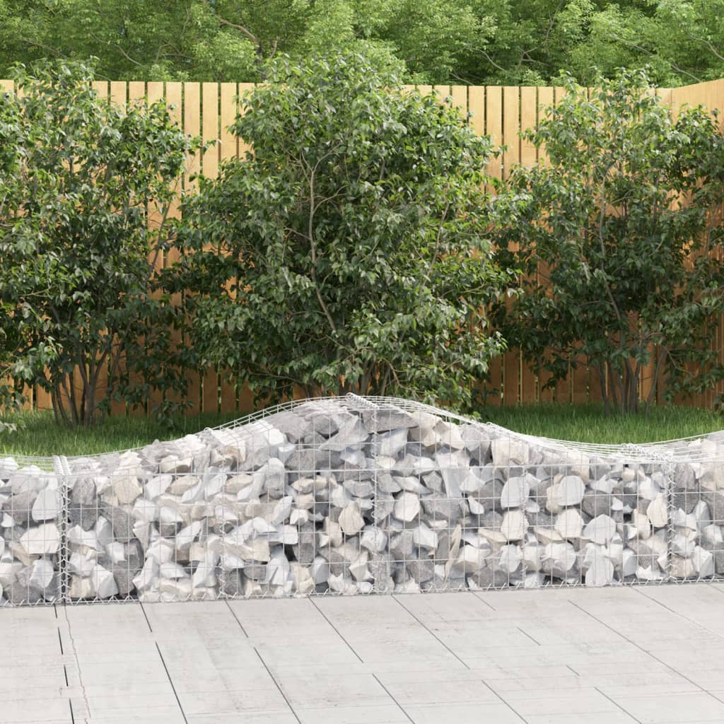 vidaXL Coșuri gabion arcuite 11 buc, 200x50x40/60 cm, fier galvanizat vidaXL Coșuri gabion arcuite 11 buc, 200x50x40/60 cm, fier galvanizat