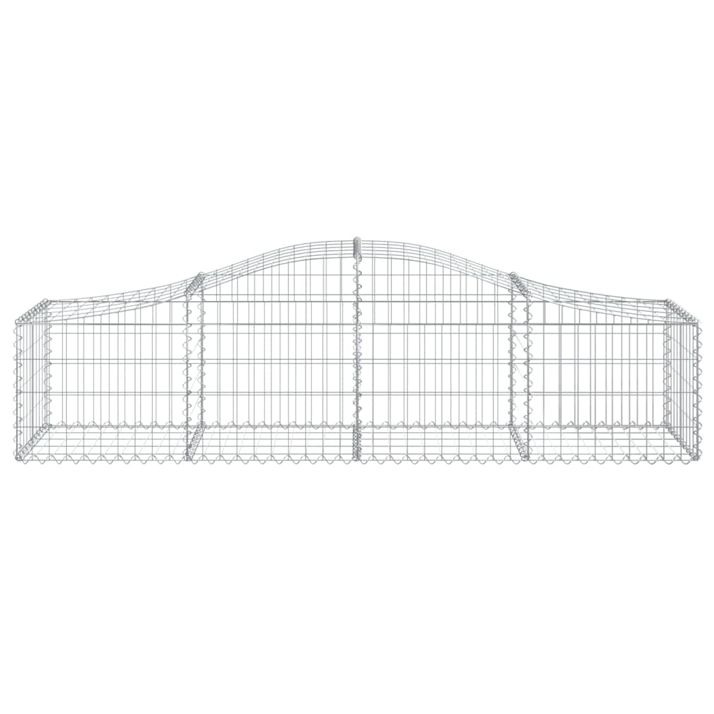 vidaXL Coșuri gabion arcuite 14 buc, 200x50x40/60 cm, fier galvanizat vidaXL Coșuri gabion arcuite 14 buc, 200x50x40/60 cm, fier galvanizat