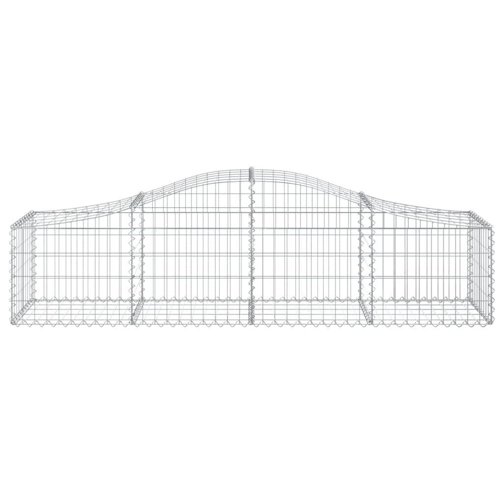 vidaXL Coșuri gabion arcuite 18 buc., 200x50x40/60 cm, fier galvanizat vidaXL Coșuri gabion arcuite 18 buc., 200x50x40/60 cm, fier galvanizat