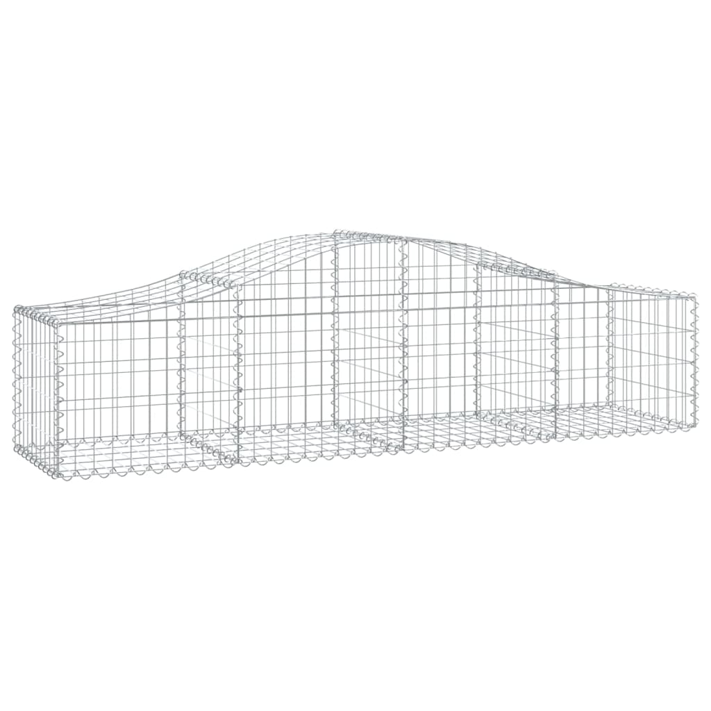 vidaXL Coșuri gabion arcuite 20 buc, 200x50x40/60 cm, fier galvanizat vidaXL Coșuri gabion arcuite 20 buc, 200x50x40/60 cm, fier galvanizat