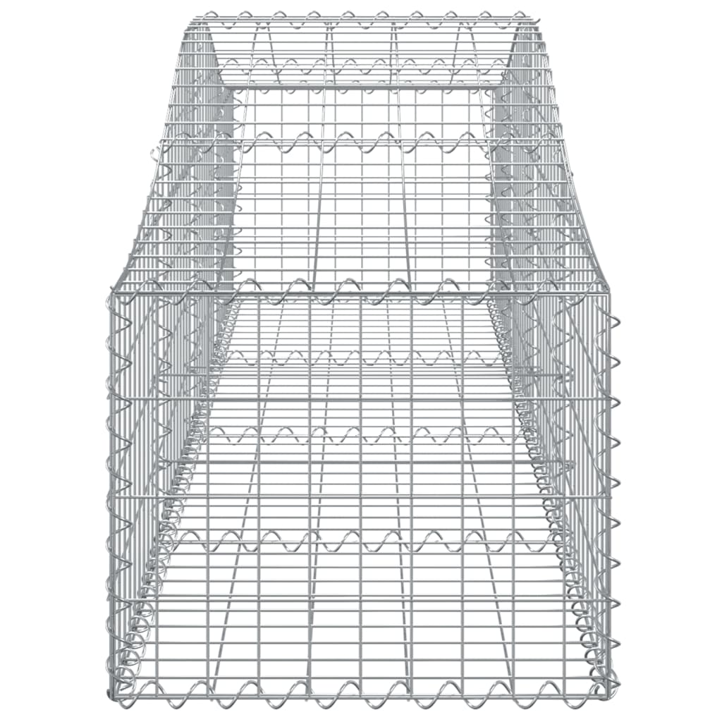 vidaXL Coșuri gabion arcuite 20 buc, 200x50x40/60 cm, fier galvanizat vidaXL Coșuri gabion arcuite 20 buc, 200x50x40/60 cm, fier galvanizat