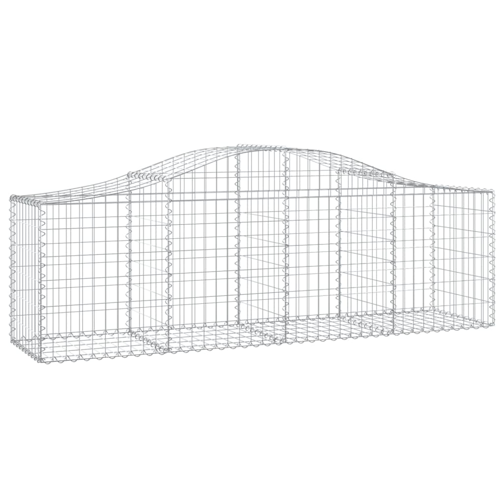 vidaXL Coșuri gabion arcuite 10 buc, 200x50x60/80 cm, fier galvanizat vidaXL Coșuri gabion arcuite 10 buc, 200x50x60/80 cm, fier galvanizat