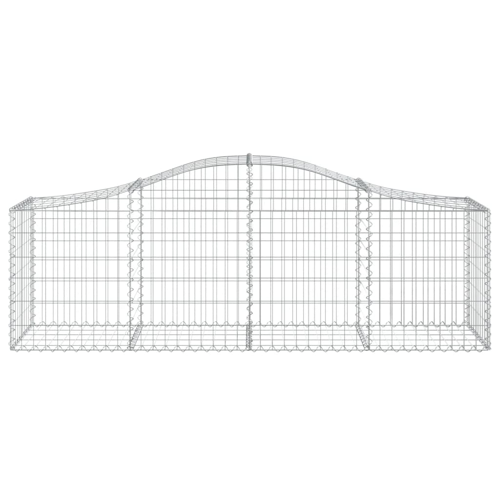 vidaXL Coșuri gabion arcuite 10 buc, 200x50x60/80 cm, fier galvanizat vidaXL Coșuri gabion arcuite 10 buc, 200x50x60/80 cm, fier galvanizat