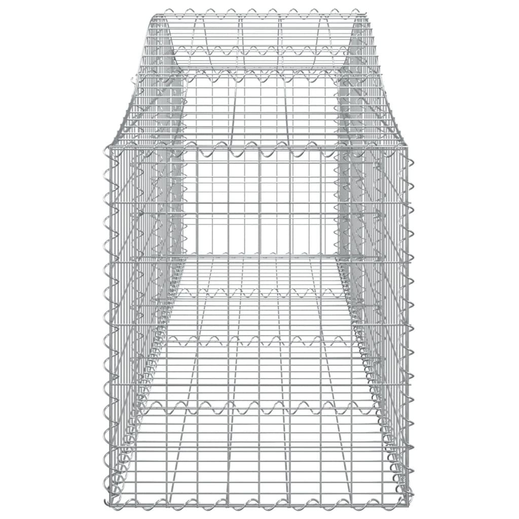 vidaXL Coșuri gabion arcuite 10 buc, 200x50x60/80 cm, fier galvanizat vidaXL Coșuri gabion arcuite 10 buc, 200x50x60/80 cm, fier galvanizat