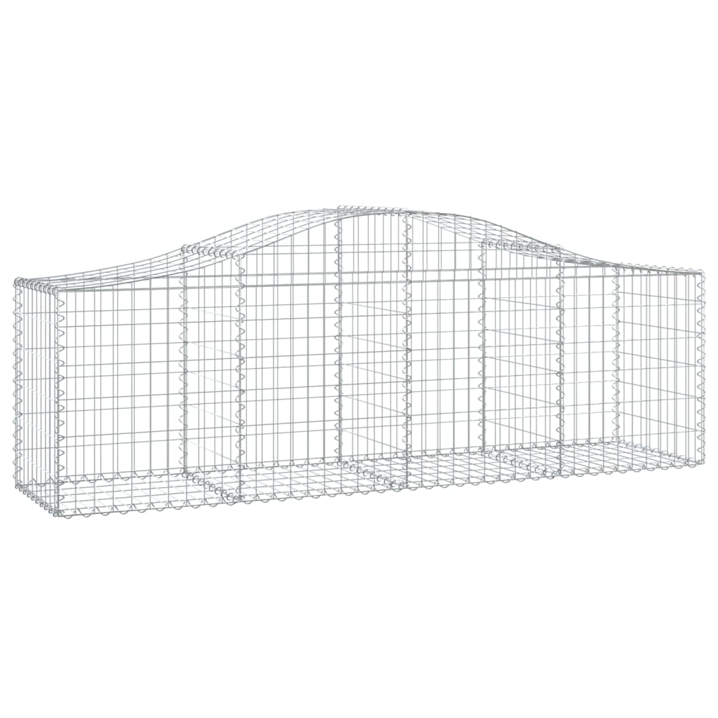 vidaXL Coșuri gabion arcuite 11 buc, 200x50x60/80 cm, fier galvanizat vidaXL Coșuri gabion arcuite 11 buc, 200x50x60/80 cm, fier galvanizat