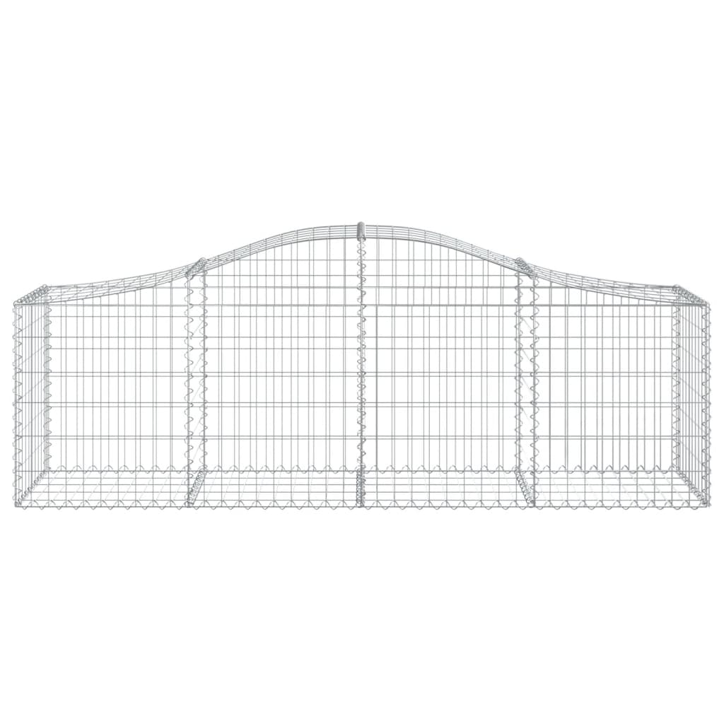 vidaXL Coșuri gabion arcuite 12 buc, 200x50x60/80 cm, fier galvanizat vidaXL Coșuri gabion arcuite 12 buc, 200x50x60/80 cm, fier galvanizat