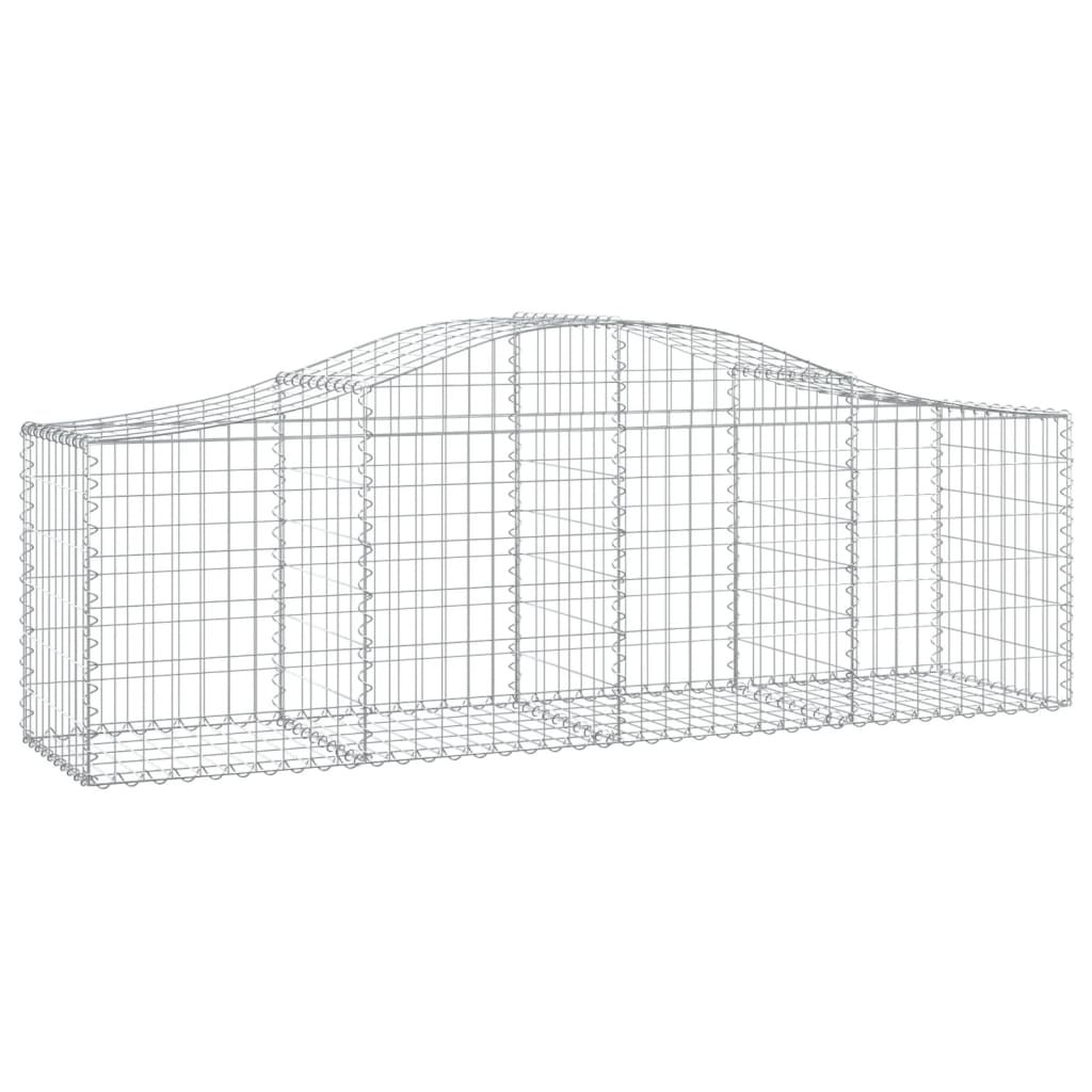 vidaXL Coșuri gabion arcuite 20 buc, 200x50x60/80 cm, fier galvanizat vidaXL Coșuri gabion arcuite 20 buc, 200x50x60/80 cm, fier galvanizat